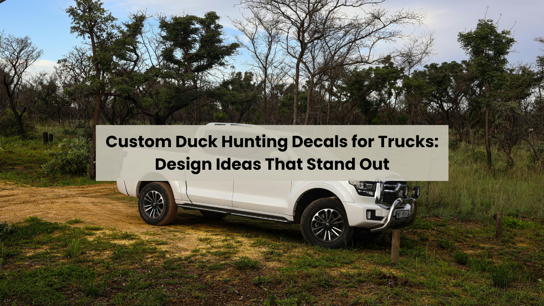 Custom Duck Hunting Decals for Trucks: Design Ideas That Stand Out