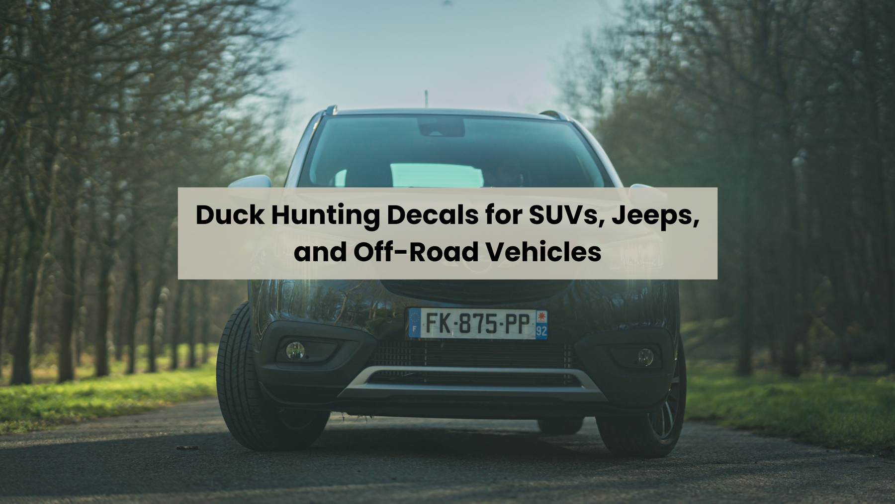 Duck Hunting Decals for SUVs, Jeeps, and Off-Road Vehicles
