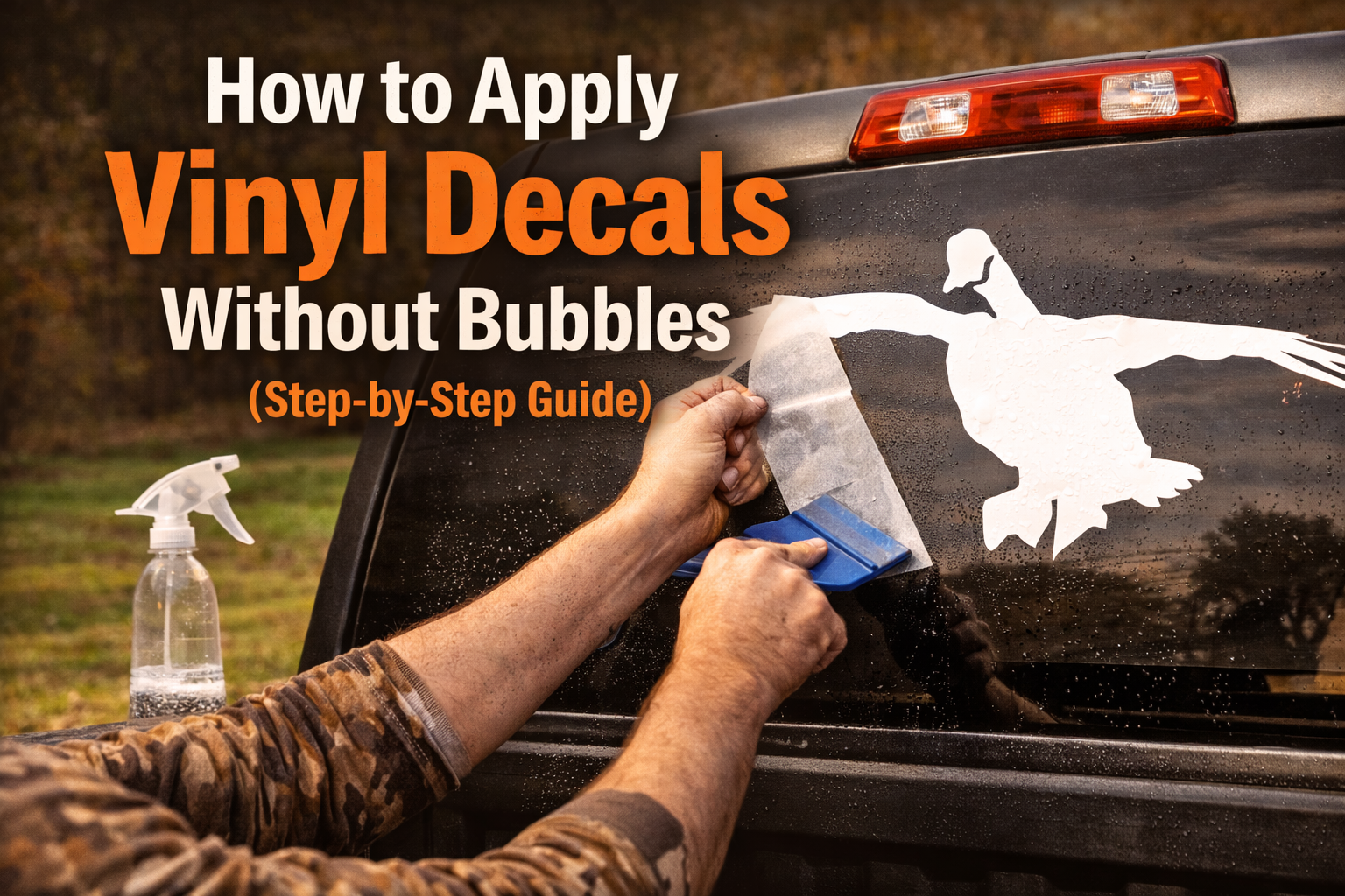 How to Apply Vinyl Decals Without Bubbles