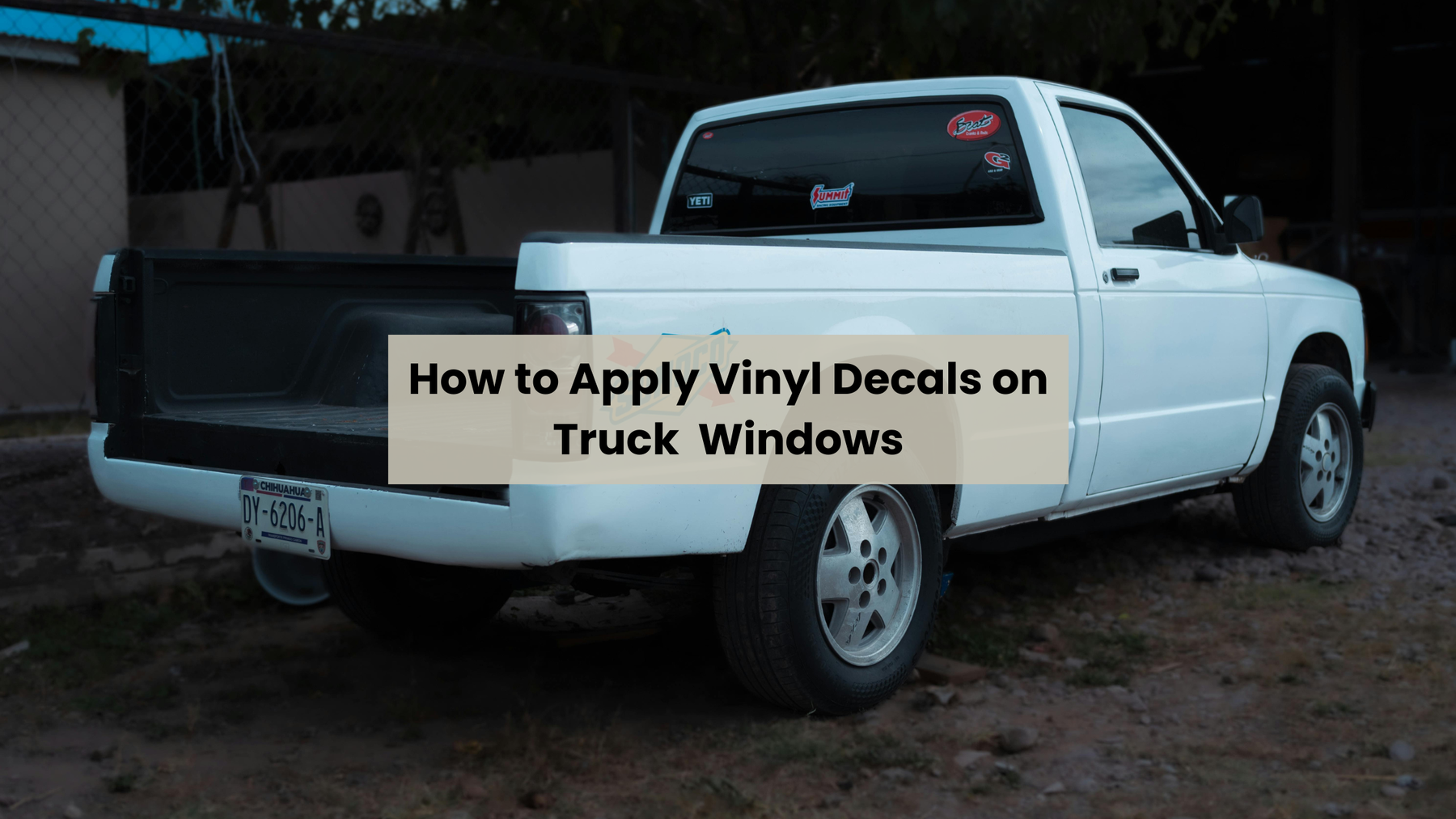 How to Apply Vinyl Decals on Truck Windows