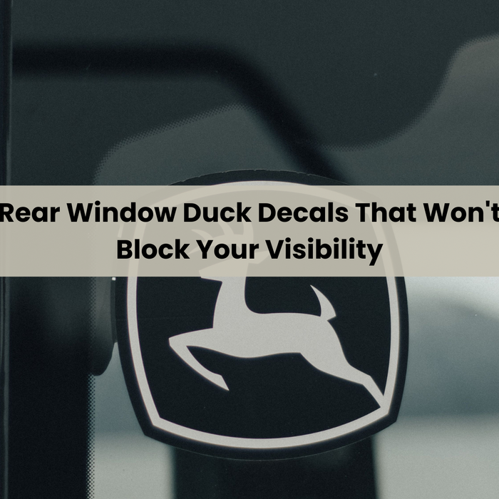 Rear Window Duck Decals That Won't Block Your Visibility
