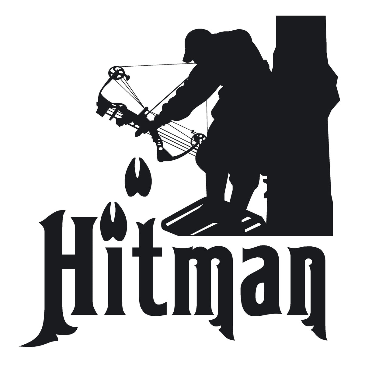 Hitman Hunting Decal – Bowhunter Archery Vinyl Sticker - 10158 ...