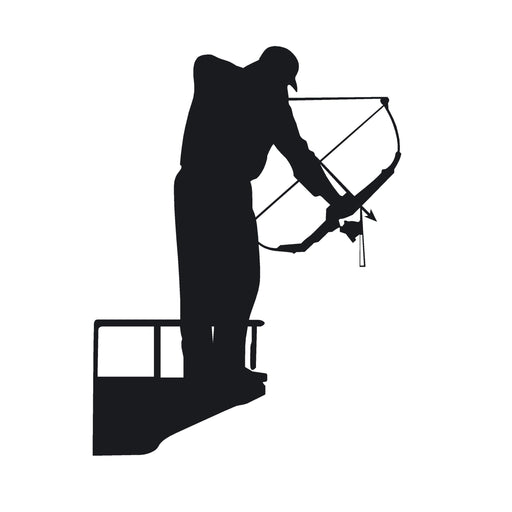 Bowfishing Decal - Bow Fishing from Boat Decal - 1229