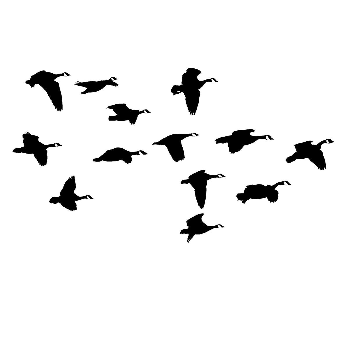 Goose Flight Sticker Goose Hunting Decal - Mess of Geese Flying By Sticker for 2028 ...