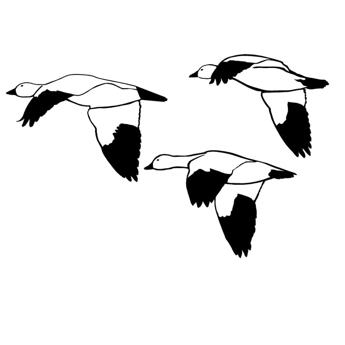 Goose Flight Sticker Snows in Flight Goose Hunting Sticker - Perfect Decal for Hunters ...