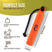 HuntEmUp Hunting Dog Essentials Training Kit - Large Orange Canvas Bumper 6pc + Mesh Bumper Bag + Whistle & Lanyard + Training Chain