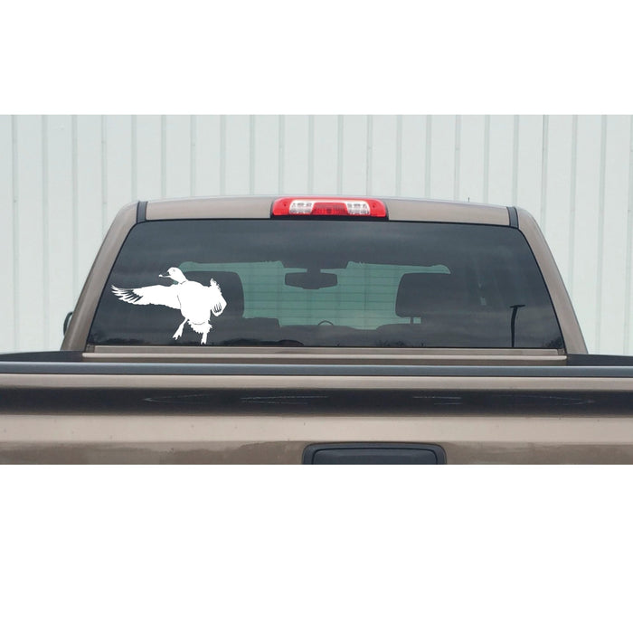 Landing Redhead Duck Decal - Redhead Landing Duck Hunting Sticker - 7049