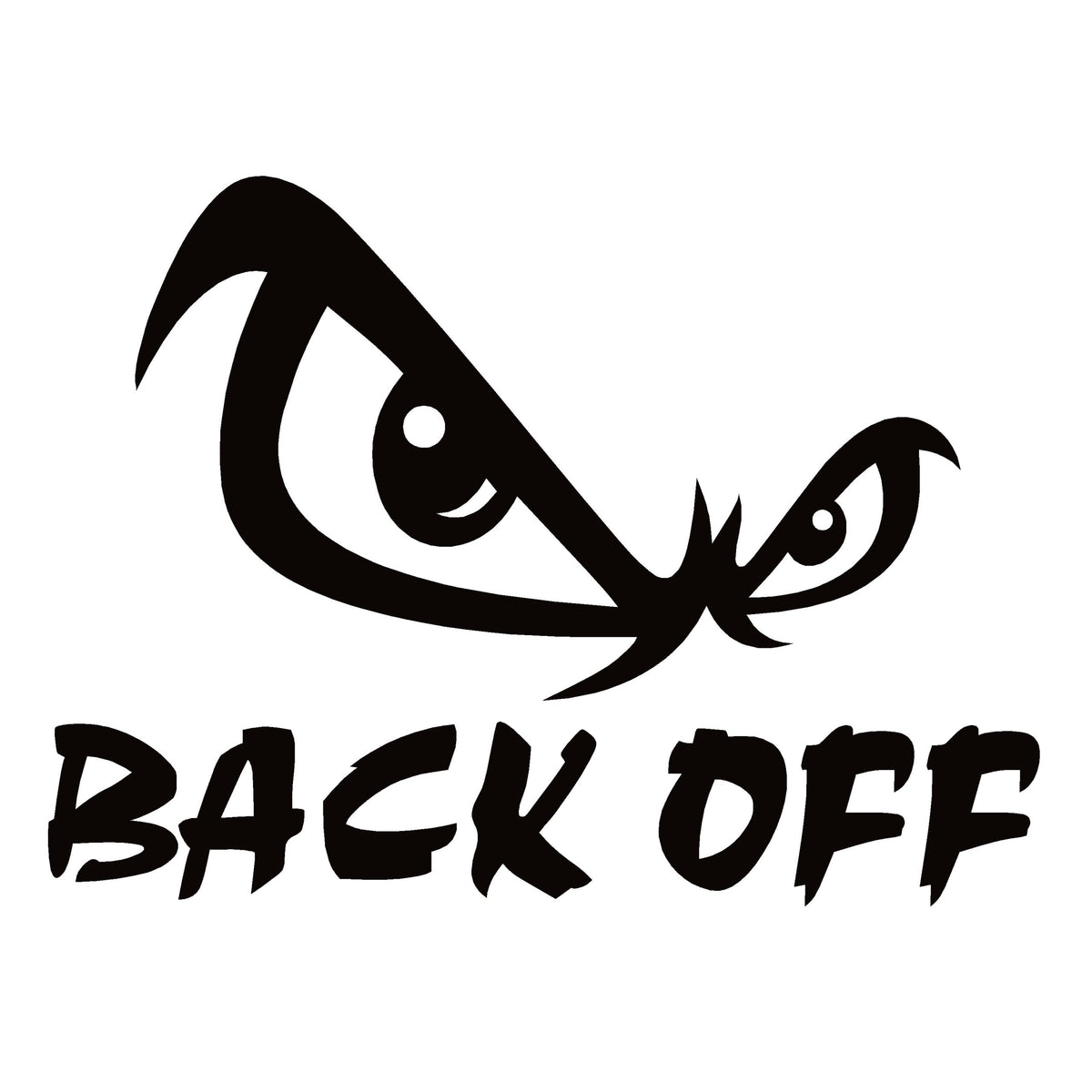 BACK OFF Window Decal - Durable BACK OFF Window Sticker - 7444 ...