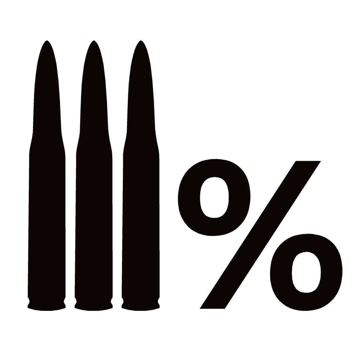 Bullet Decal - 3 Bullets 3 Percenter Ammo Decal – Ammo Window Sticker ...