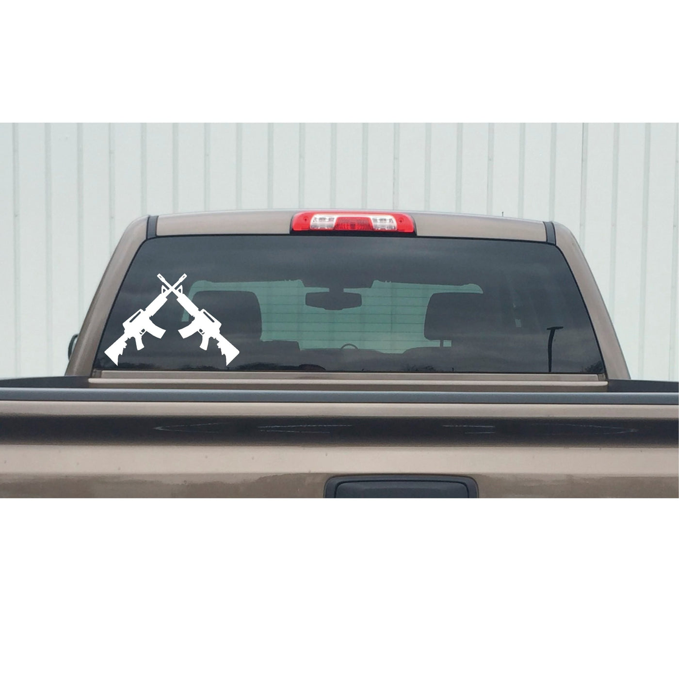 Crossed Rifles Decal - Assault Rifles Crossed Decal – Sticker – 7644 ...