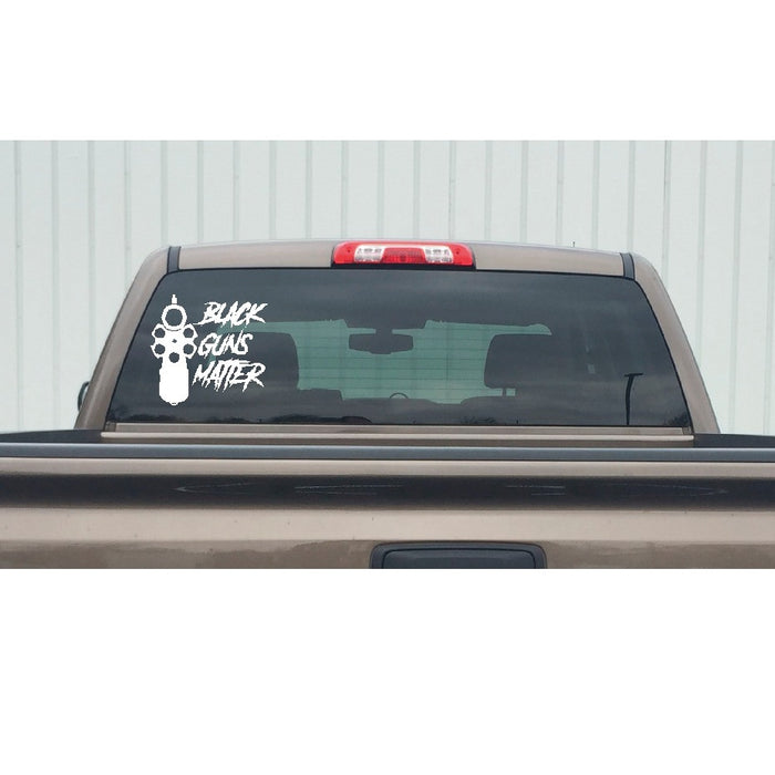 Sticker Gun Rights Adesivo Vinile "Black Guns Matter" - Per Auto, Vetri, Bumper, Tema Secondo Emendamento Scritta Adesiva - Foto 5