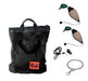 HuntEmUp Hunting Dog Essentials Training Kit - Mesh Bumper Storage Bag + Dead Fowl Mallard Dummy 2pc + Whistle & Lanyard + Training Chain