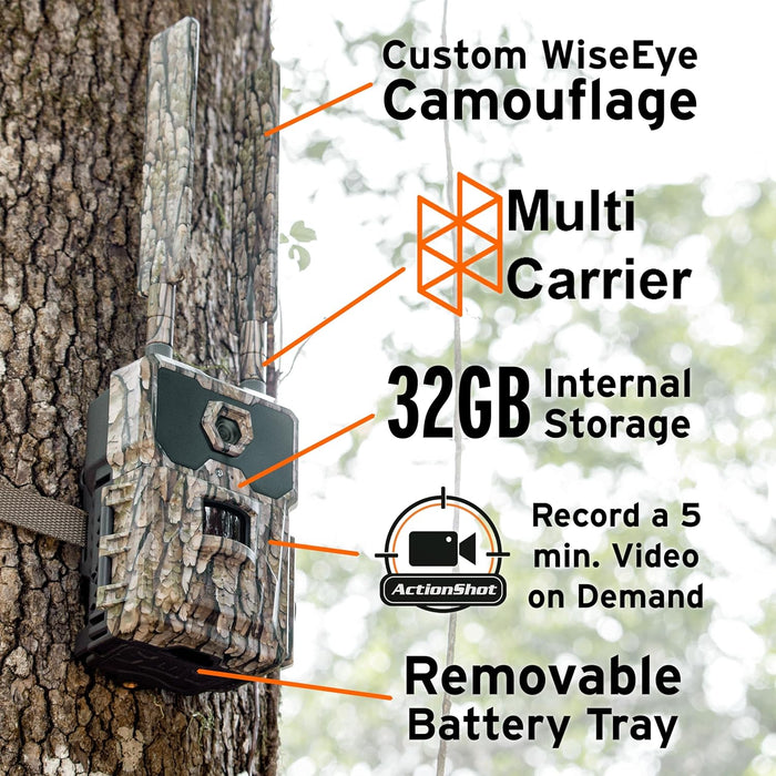 WiseEye Data Cam Power Bundle – 32GB SD Card, Card Reader & Case