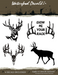 Waterfowl Decals Ultimate 5pc Deer Stickers