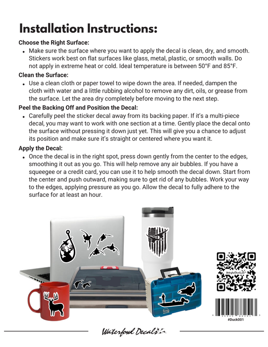 Waterfowl Decals Ultimate 5pc Duck Stickers