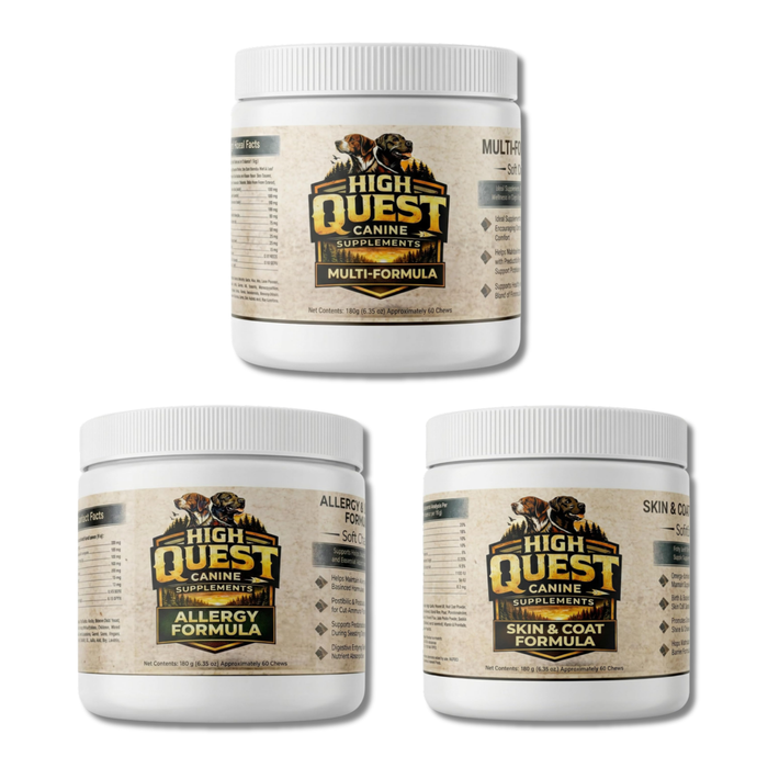 High Quest Canine Allergy Wellness Bundle - Skin & Coat + Wellness (3 Bottles)