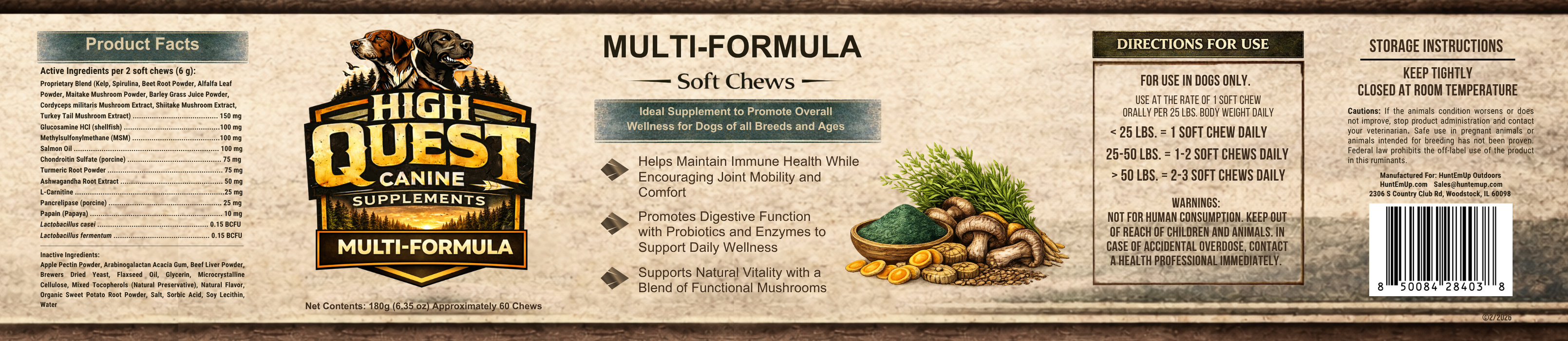 High Quest Canine Multi Formula for Optimal Health and Vitality