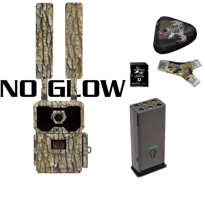 WiseEye Data Cam 2 No-Glow Bundle – Cellular Trail Camera with 32GB SD Card, Card Reader & Case