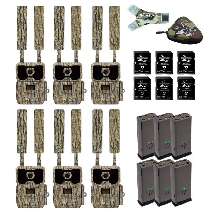 WiseEye Data Cam 2 No-Glow Bundle – Cellular Trail Camera with 32GB SD Card, Card Reader & Case