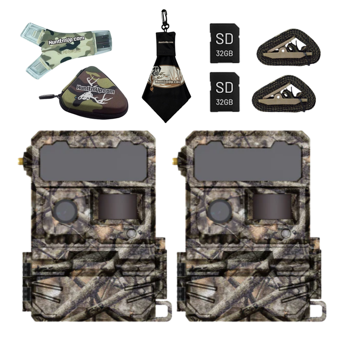 Yellowstone AI Y2 Cellular Trail Camera Bundle – Includes High-Speed Card Reader, Protective Case & Microfiber Cleaning Cloth