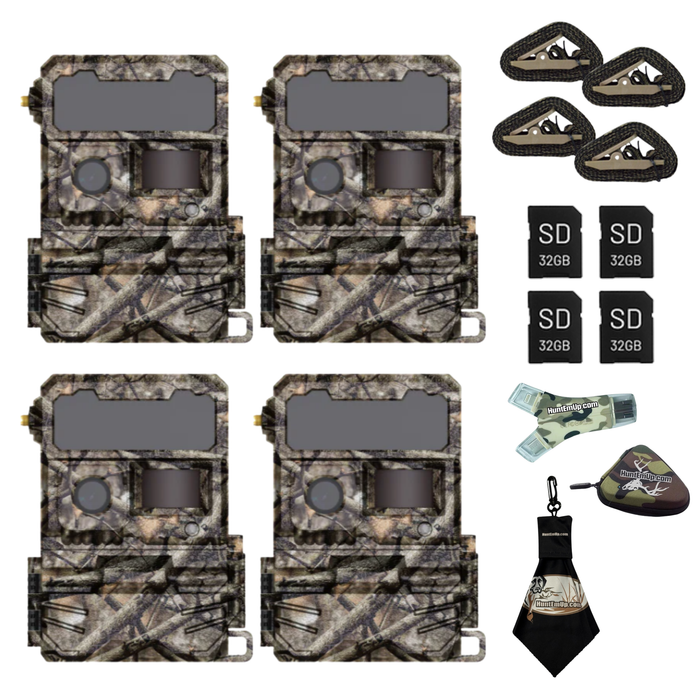 Yellowstone AI Y2 Cellular Trail Camera Bundle – Includes High-Speed Card Reader, Protective Case & Microfiber Cleaning Cloth