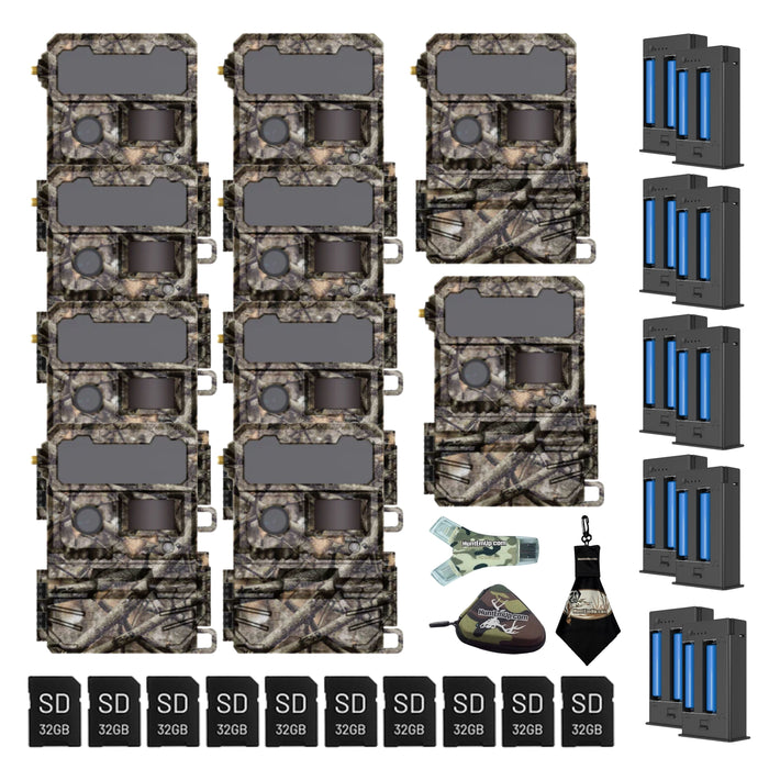 Yellowstone.ai Y2 Cellular Trail Camera Bundle with 5,000 mAh Battery Pack, SD Card & HuntEmUp Accessories
