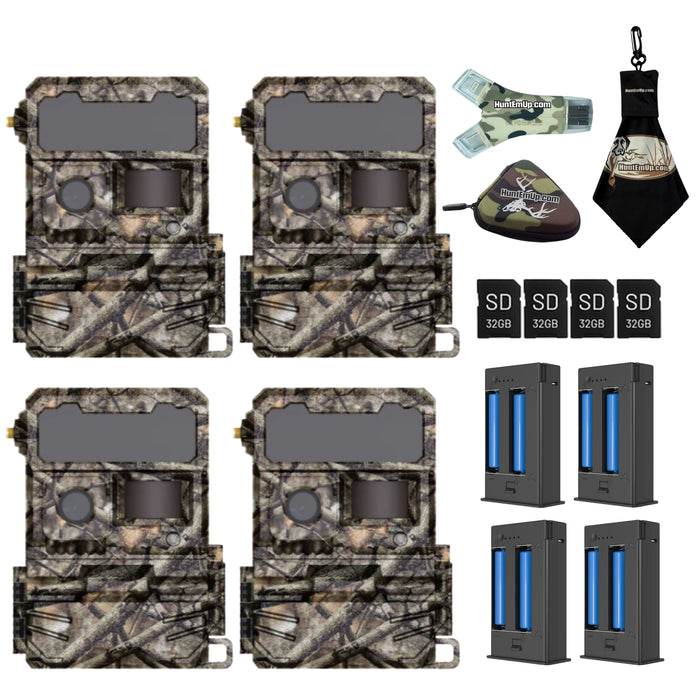 Yellowstone.ai Y2 Cellular Trail Camera Bundle with 5,000 mAh Battery Pack, SD Card & HuntEmUp Accessories