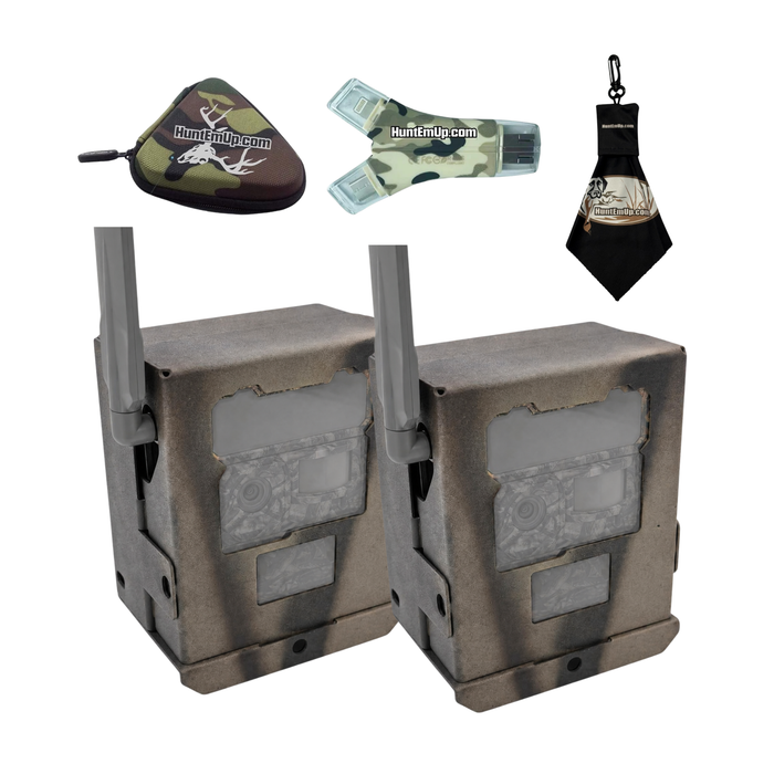 Yellowstone Security Box Bundle - Yellowstone Metal Bear Security Box + HuntEmUp Card Reader Kit – Heavy-Duty Trail Camera Protection