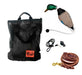 HuntEmUp Hunting Dog Essentials Training Kit - Mesh Bumper Storage Bag + Dead Fowl Mallard Dummy + Whistle & Lanyard + Braided Leather Leash