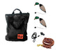 HuntEmUp Hunting Dog Essentials Training Kit - Mesh Bumper Storage Bag + Dead Fowl Mallard Dummy 2pc + Whistle & Lanyard + Braided Leather Leash