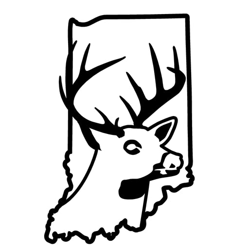 FGD Deer Hunting Window Decal Sticker 12″x11.\" White Tail  DW1 Car Truck Suv Rifle Or Gun Case