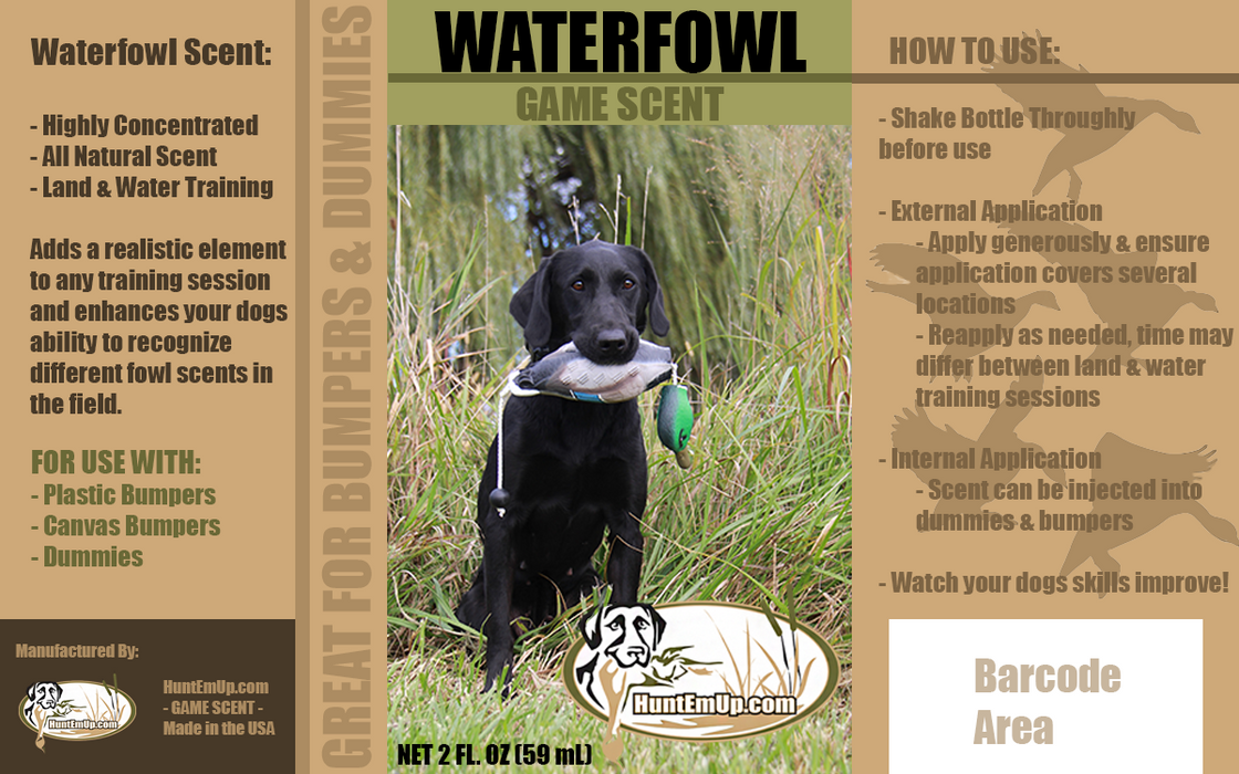 HuntEmUp Ultimate Waterfowl Dog Training Scent Injection Kit