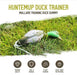 HuntEmUp Hunting Dog Training Equipment - 4 pc Canvas Bumpers With Throw Ropes + Dead Fowl Mallard Dummy