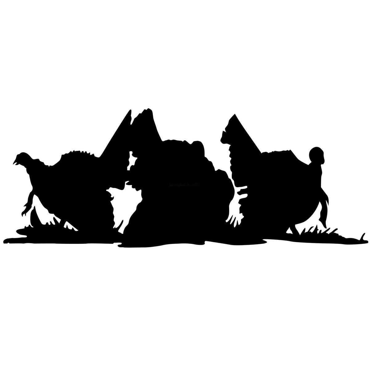 Turkey Hunting Decal - Three Tom Turkey Strut Sticker 7025 — Waterfowl ...