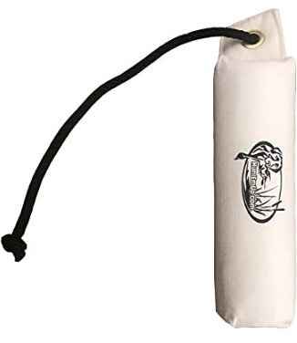 HuntEmUp Hunting Dog Essentials Training Kit -Large Canvas White Bumpers 6pc + Mesh Bumper Bag + Whistle & Lanyard + Braided Leash