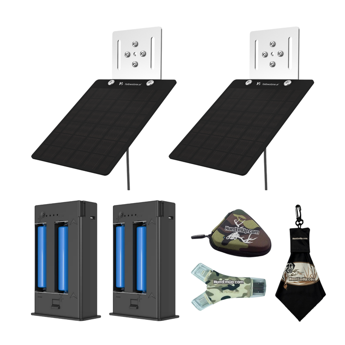 Yellowstone Y2 Solar Battery Bundle - Yellowstone Solar Panel + Y2 Battery Pack Kit